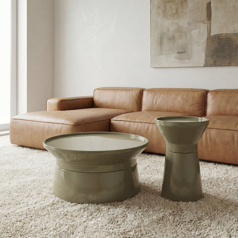 Sabine Coffee Table, Sage Green