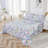 100% Egyptian Cotton Fitted Sheet Set, 4pcs 800 Thread Count Luxury Garden Flower Print Bedding Set, For Bedroom Guest Room Student Dorm All Seasons-128817945