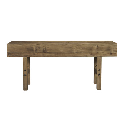 Console cachée en bois massif 84 po