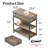 Reggis 24'' End Table with Power Outlets & USB, Side Table with Drawer and 2 Shelves, Farmhouse Side Table for Small Spaces, End Table With Drawer For Living Room, Bedroom-1321160880
