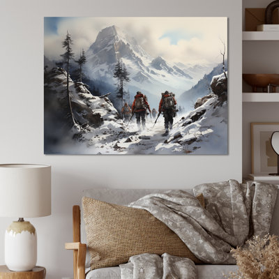 " Mountain Hiking In Winter I "