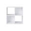 23,46 po Bibliothèque étagère haute en bois blanc à 3 tablettes-1107987679-1107987676