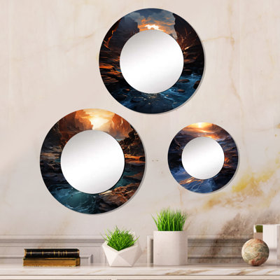 Cahuilla Metal Round Mirror