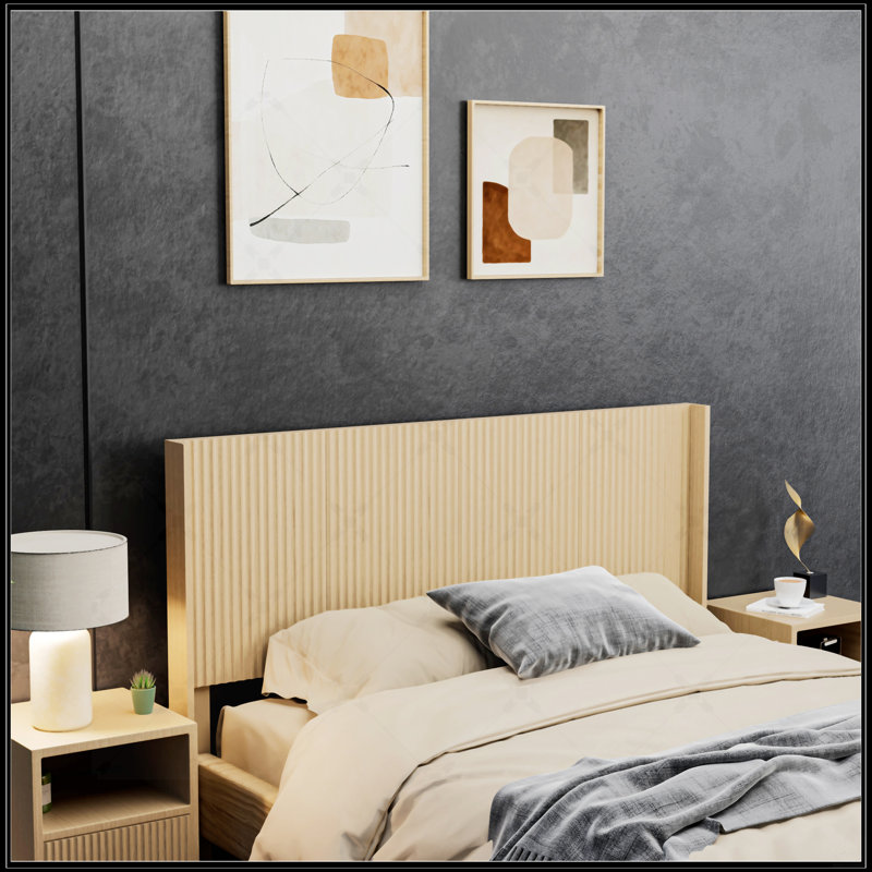 Tête de lit en bois pour grand lit, 64,4 /