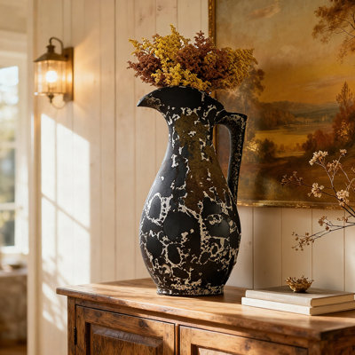 Vase de table en céramique fait à la main, vase en terre cuite Boho Pottery