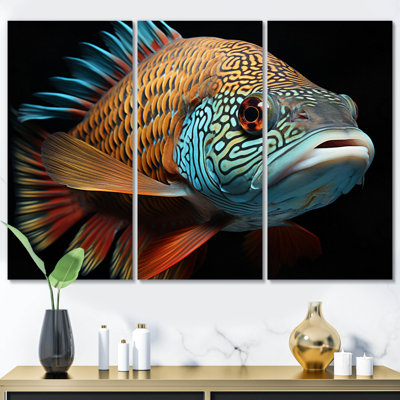 Portrait de poisson photo 3 pièces