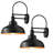 Black Gooseneck Hardwired Outdoor Barn Light, Vintage Industrial Outdoor Porch Light Farmhouse Outdoor Wall Sconce-2054919305
