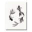 Poisson monochrome rétro III, reproduction sur toile-59709694-59709695
