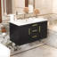 Meuble-lavabo 36 po, rangement mural flottant avec 2 tiroirs, glissière lisse, meuble-lavabo moderne en résine avec finition peinte imperméable 36 po x 18 po, poignées rouille de haute qualité-881207287
