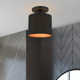 Saskia Single Light Fabric Semi Flush Mount