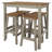 Poppy-Jo 4 - Person Pine Solid Wood Top Four Leg Dining Set-61354391