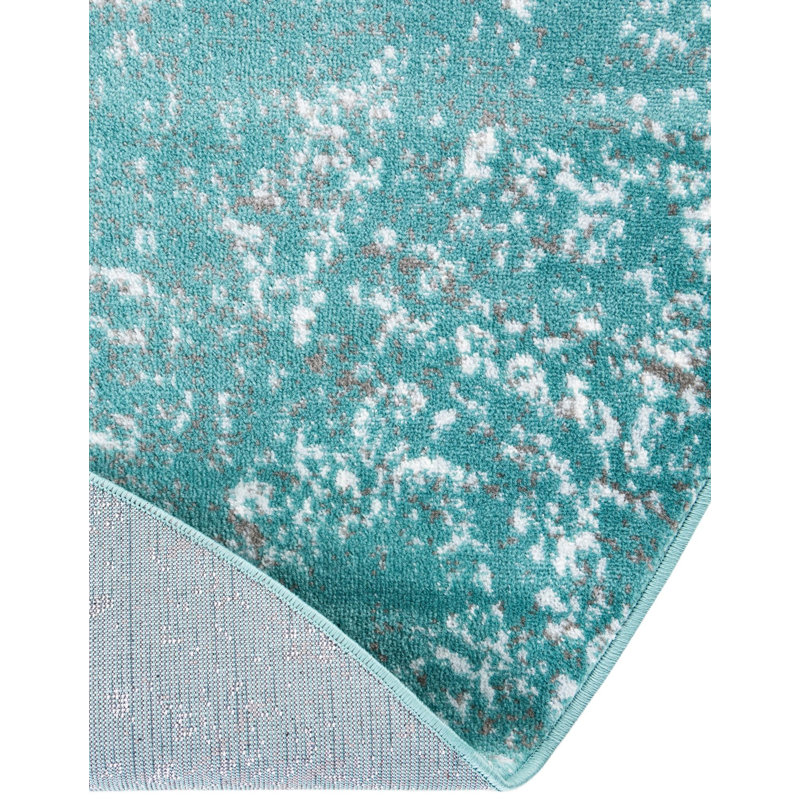 Casino Gourley Rug Bundle, No, Light Blue, Oval 5'3" x 8'