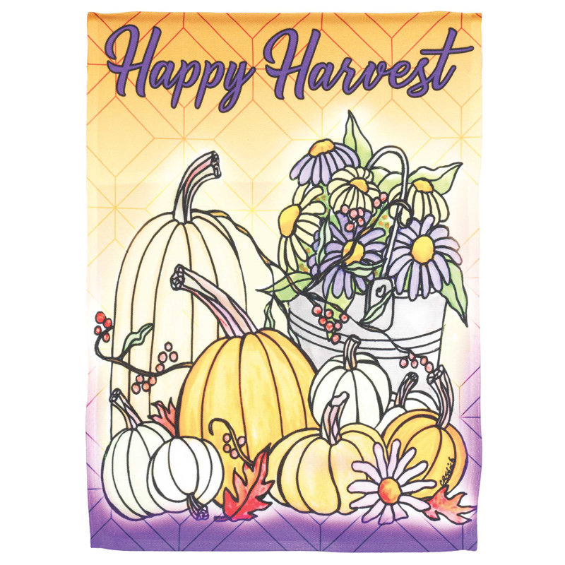 Double Sided 18 in. H x 13 in. W Polyester Garden flag