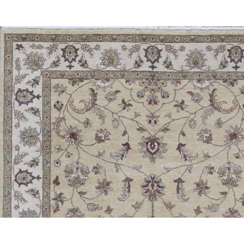Ziegler Wool Oriental Area Rug in Gold/Beige