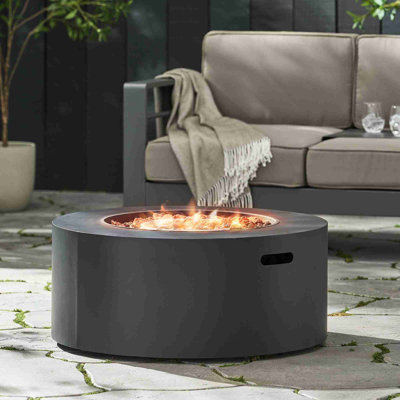 Modern 40,000 BTU Smokeless Iron Fire Pit