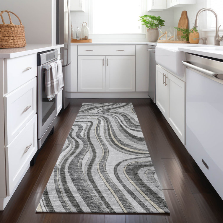 Lamanna Washable Abstract Indoor / Outdoor Rug