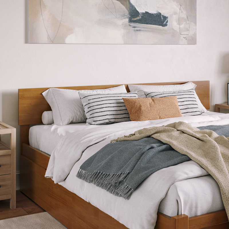 Beenish Solid Wood Headboard, King