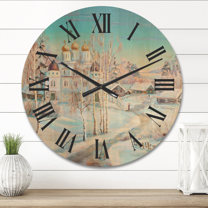 Horloge murale en bois, Moyen