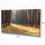 Path in the Fall Forest Panorama - Reproduction de photo sur toile tendue-19240870