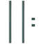 Vidaxl Fence Posts 2 Pcs Powder-Coated Steel-116846616-116846618