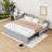 Twin L-Shaped Upholstered Daybed with Trundle-1941689305