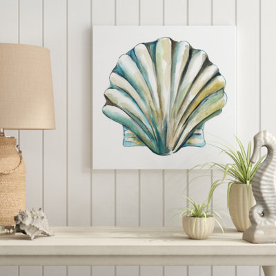 Aquarelle Shells VI by Chariklia Zarris - Wrapped Canvas Painting