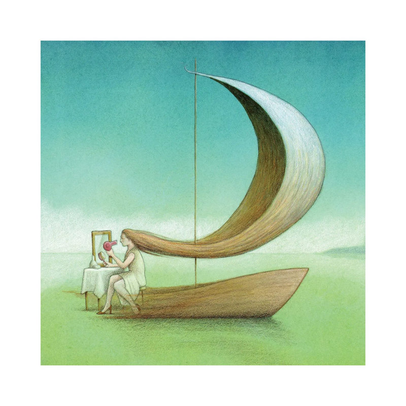 Woman by Pawel Kuczynski - Painting on Canvas, Wrapped Canvas, 66.04 cm H x 66.04 cm W x 1.91 cm D