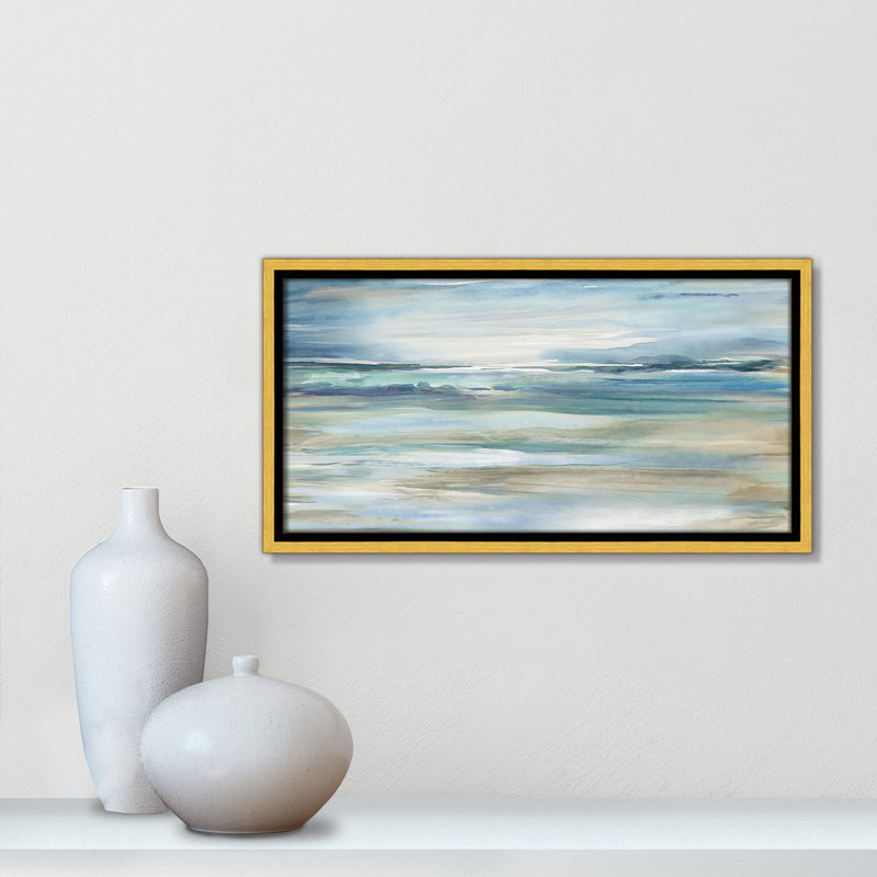 Reflection Skies - Version Panorama, reproduction par Carol Robinson, H 9,5 po x l 17,5 po, Doré