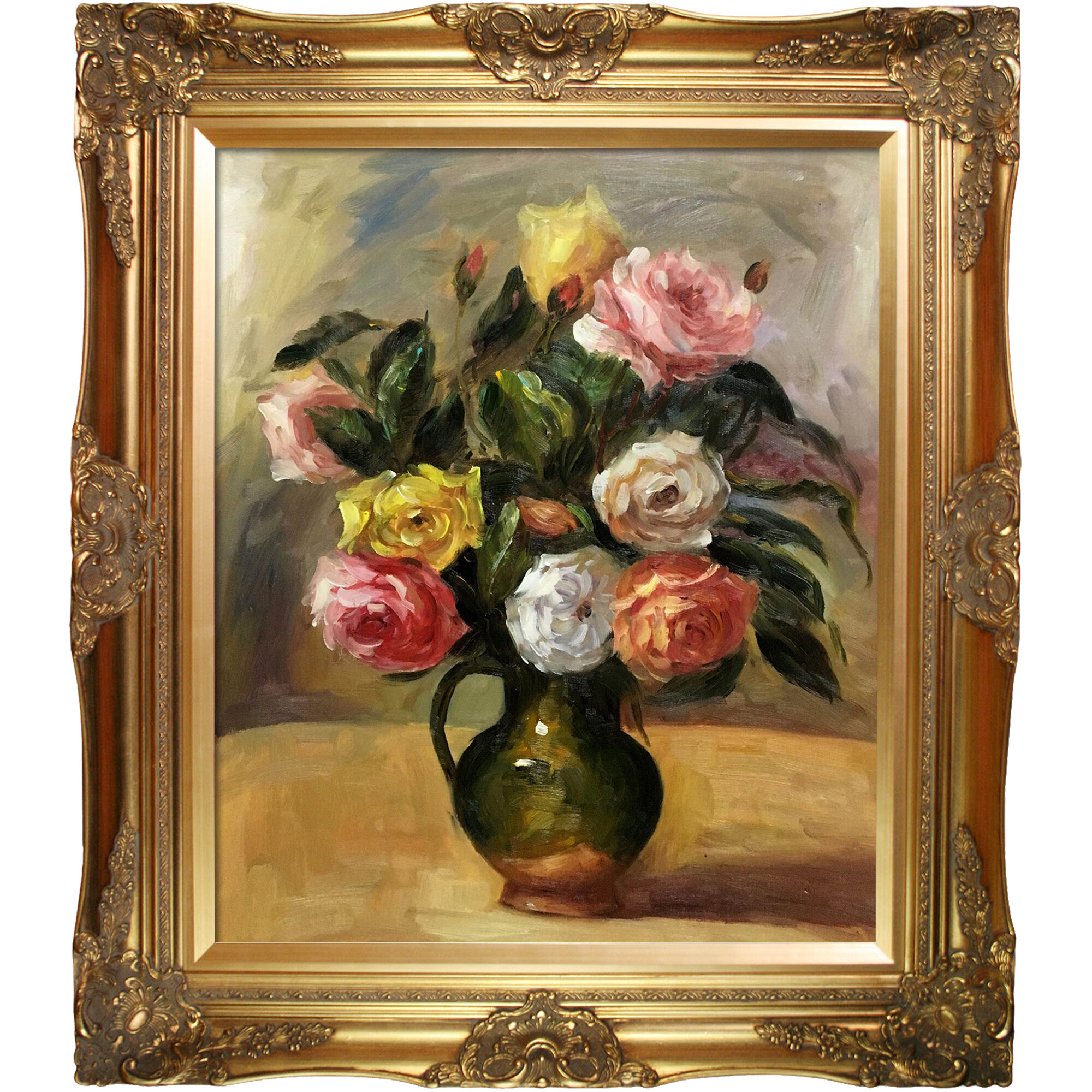 Vault W Artwork Bouquet of Roses by Pierre-Auguste Renoir - Picture ...