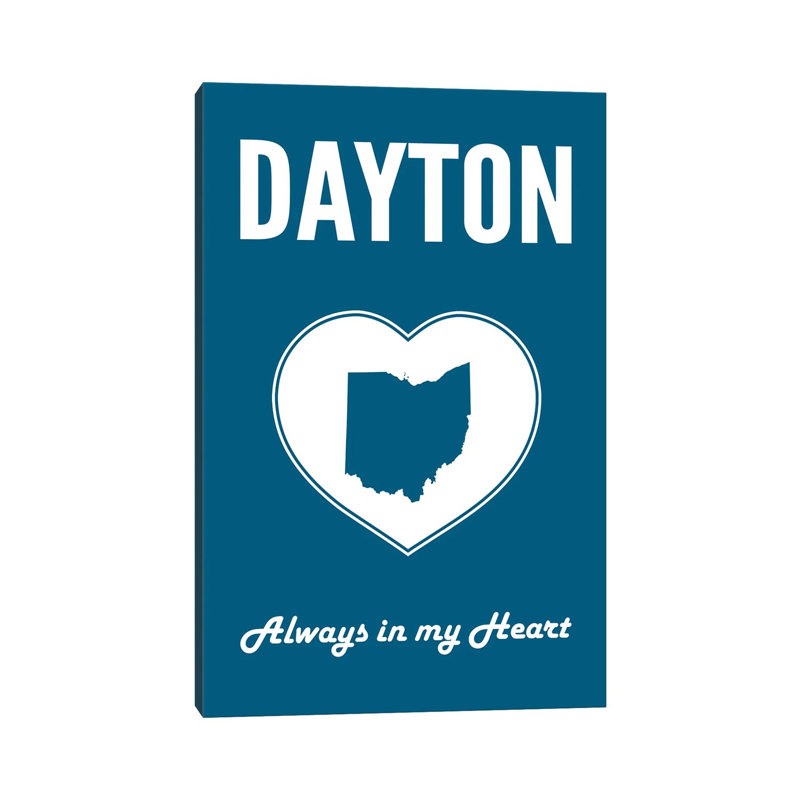 Dayton - Always In My Heart by Benton Park Prints - Wrapped Canvas Gallery-Wrapped Canvas Giclée, 20.32 cm H x 30.48 cm W