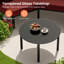 Ensemble de conversation avec canapé de patio en aluminium 5 pièces avec table-130667116