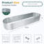 Lit de jardin surélevé galvanisé argent-123098775