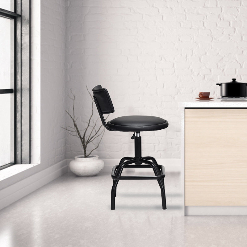 Tabouret de comptoir pivotant à hauteur réglable Arnetria