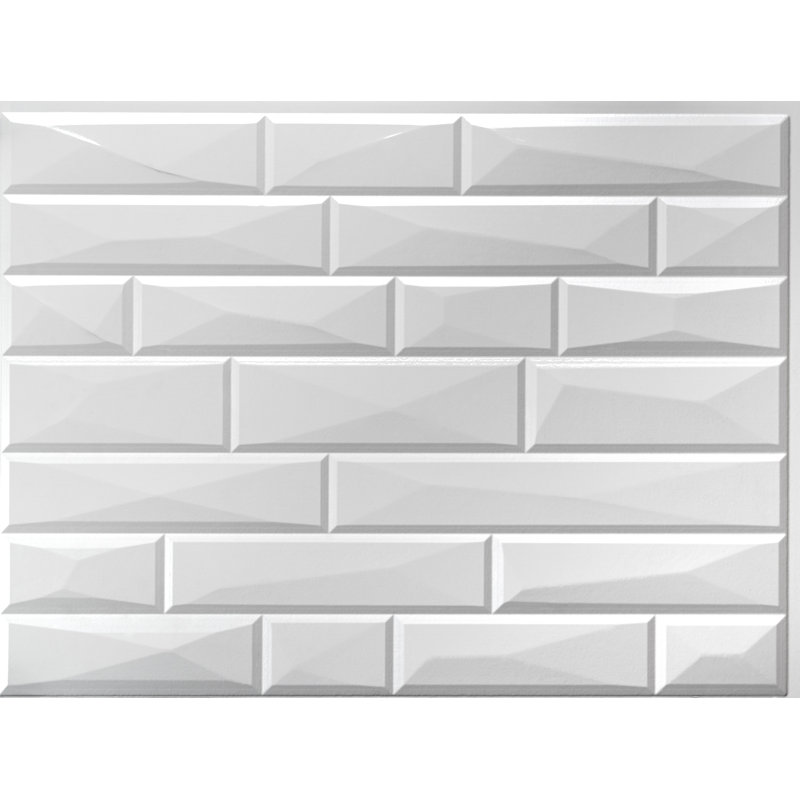 Ensemble de dosseret 18 po x 24 po Vista - 5 tuiles, 2 garnitures en J et 1 garniture d'angle intérieure