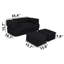 Ensemble de canapé-fauteuil et repose-pieds 3 pièces Junior Outdoor Oasis