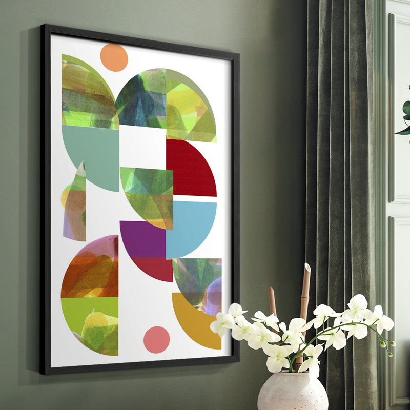 Dorset Shapes I, reproduction encadrée - bois massif, Noir, H 28 po x l 22 po