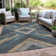 Machine Washable Indoor/Outdoor Xhevrie Navy Rug
