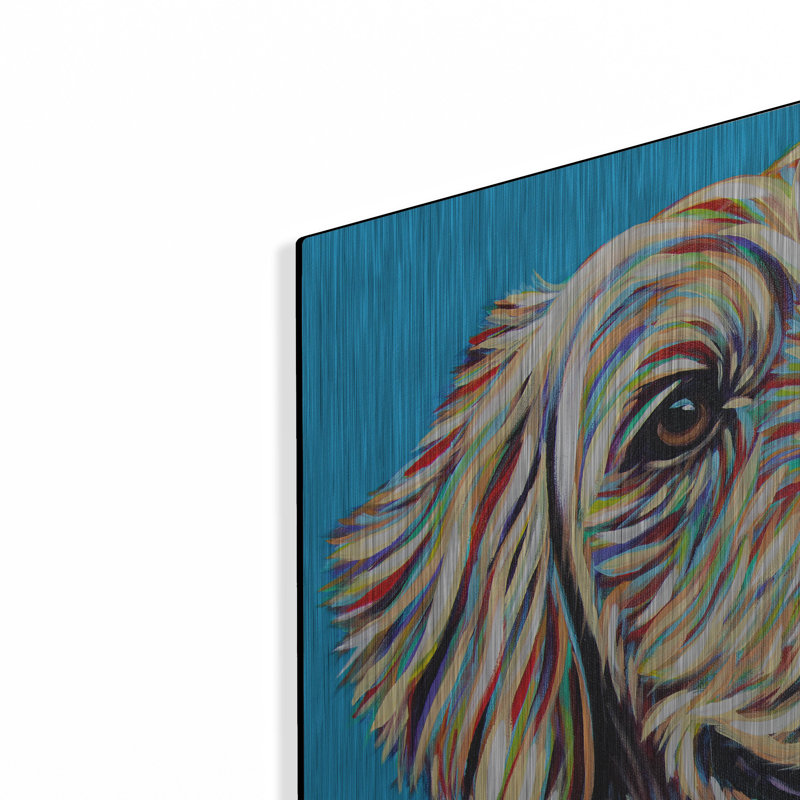 «Furry Dog Friend 1» par Carolee Vitaletti, H 24 po x l 24 po