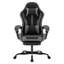 Chaises de bureau modernes et ajustables, structure en acier, noir et gris, pour bureau à domicile-981777873