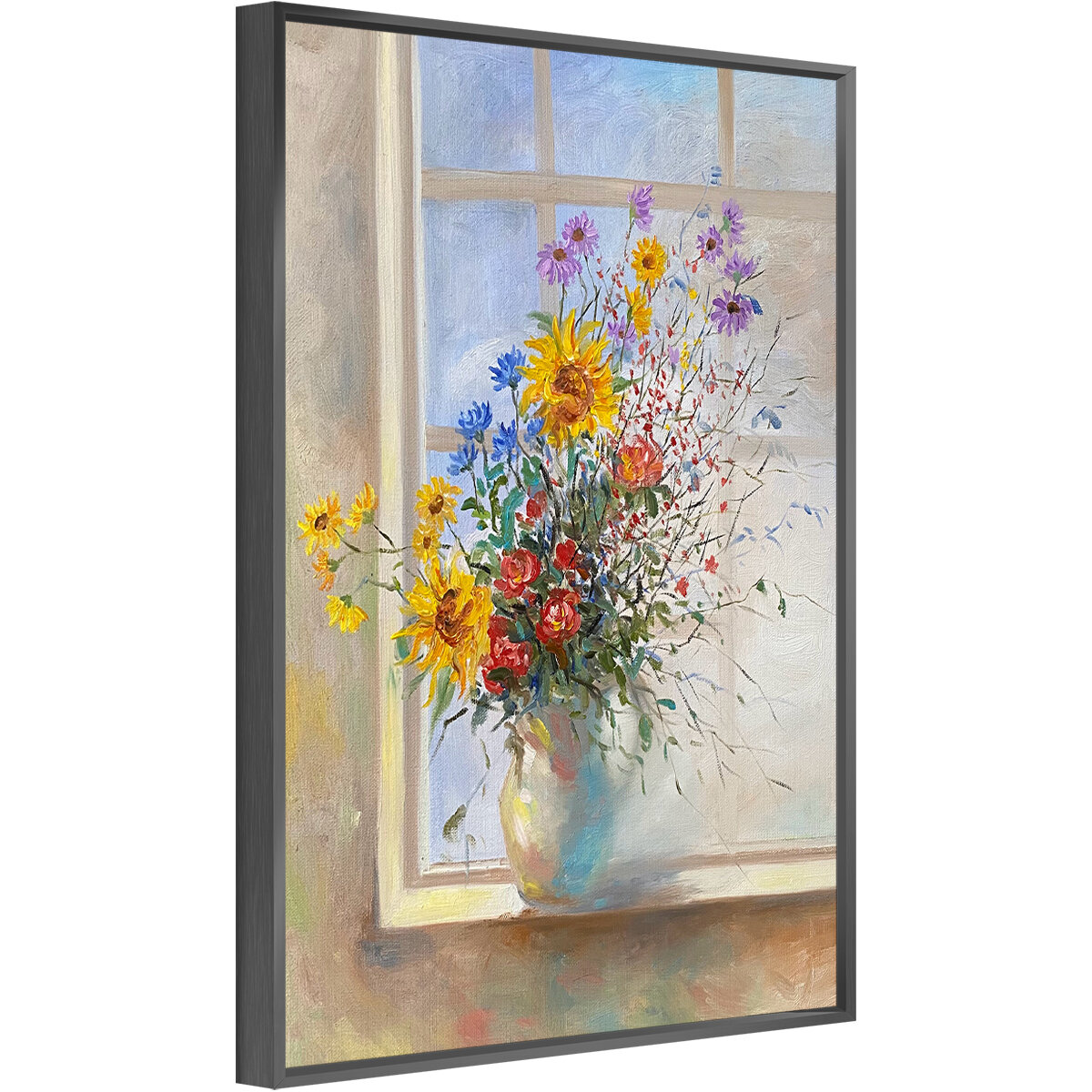 Bookstack Pink Roses Vase Art: Canvas Prints, Frames & Posters