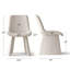 Chaises d'appoint modernes rembourrées avec silhouette incurvée-1769292952