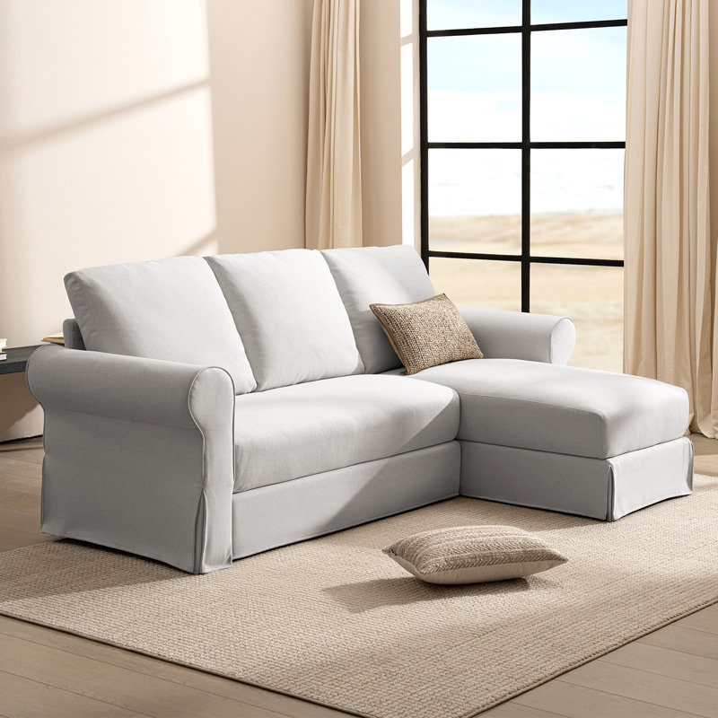 90.6" Wide Reversible Sofa and Chaise