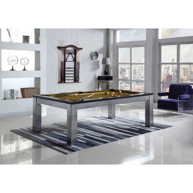 Monaco Slate Pool Table with Professional Installation Included, Black, 7' 6"