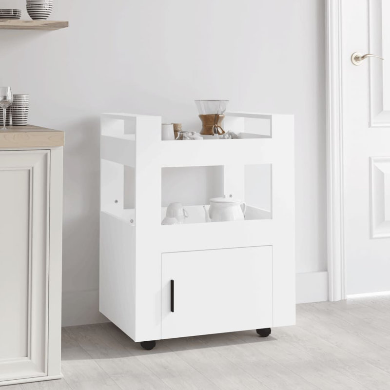 60 Cm Kitchen Trolley, White