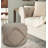 Ridgely Casual Solid Handmade Cotton Round Upholstered Ottoman Pouf-1896492040