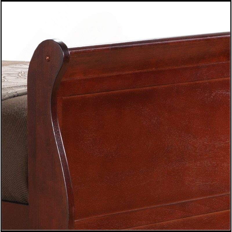 Classic Cherry Twin Bed With Storage, Twin