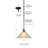 Stem Hung Mini Pendant Shown With 12" Amber Crystal Glass-32465573