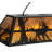 Luminaire suspendu linéaire pour table de billard 9 lumières Old Forge