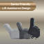 Fauteuil releveur électrique à positions infinies en similicuir gris foncé, supporte jusqu'à 159 kg, structure métallique robuste, massage par vibrations à 8 points, chauffage lombaire, port USB, porte-gobelets-17396532