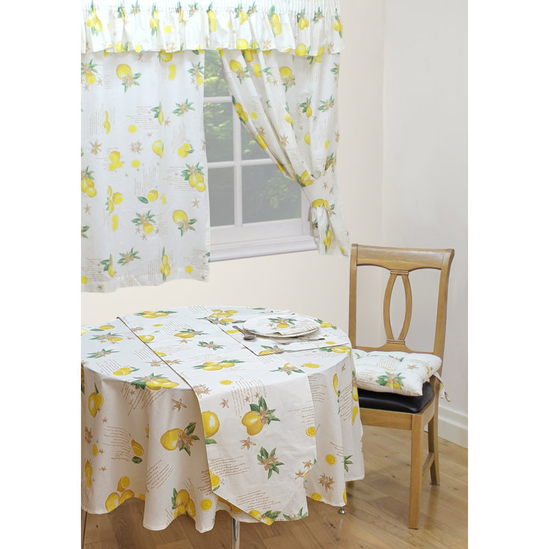 Lemons Table Cloth, 177cm W x 229cm L
